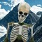 Animated Mossy Skeleton Tabletop Halloween Decoration Spooky Party Centerpiece Creepy Home Accent